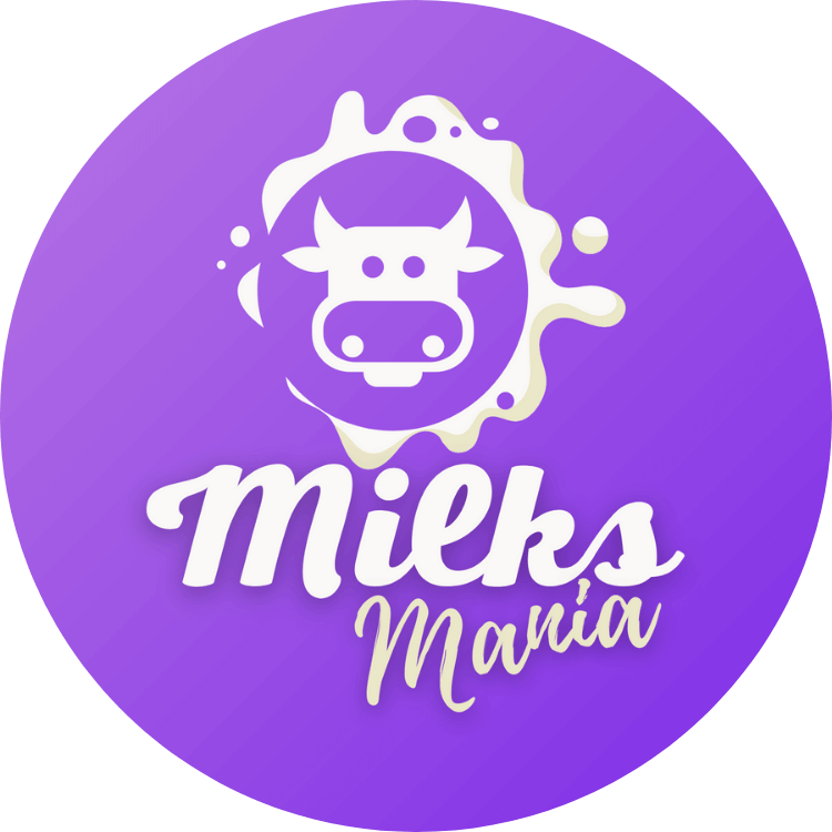 Logo milks mania redonda